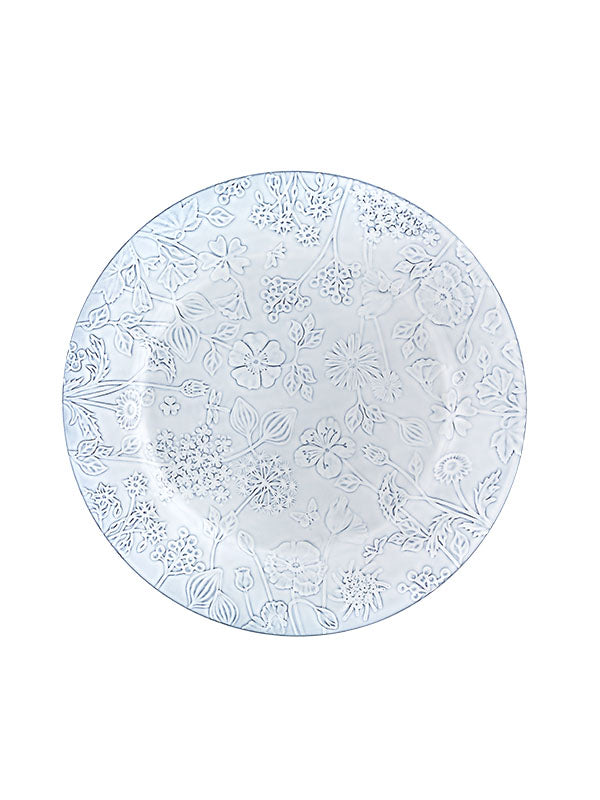 CHARGER PLATE FLORA WHITE