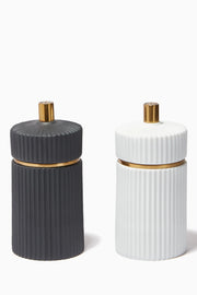 IONIC SALT+PEPPER SET OF 2