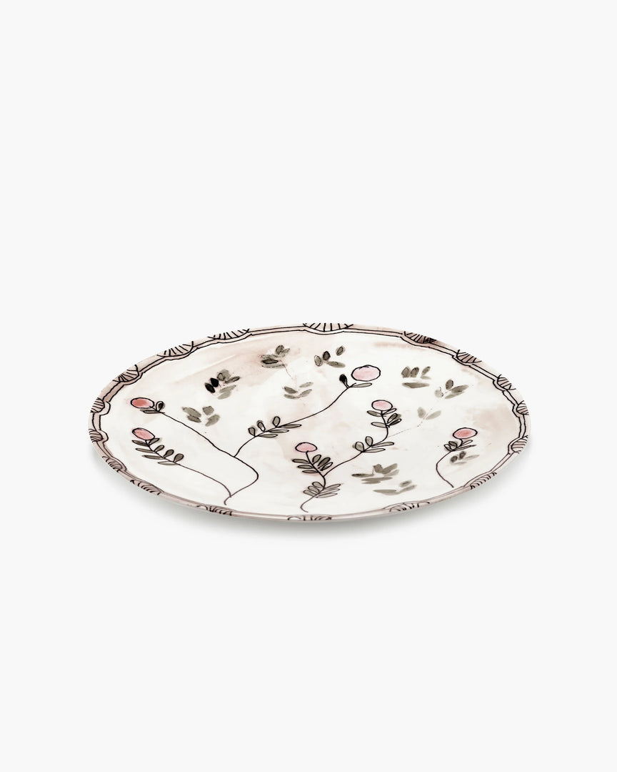 SERVING PLATE L MIRTILLO NUDE