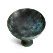 TERRA BOWL ON STAND BRONZE